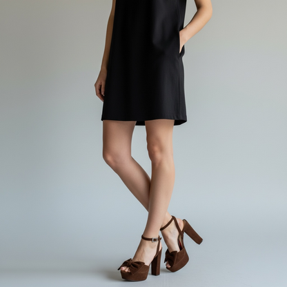 Esther - Chocolate Brown Suede