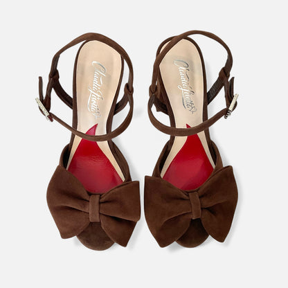 Esther - Chocolate Brown Suede